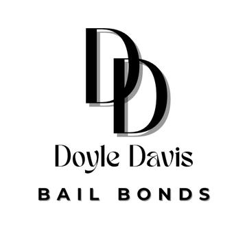 Doyle Davis Bail Bonds Logo Company logo with black letters in a square white box.